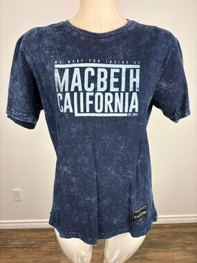 Macbeth California Acid Wash Y2K Skate Grunge Shirt M